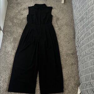 Athleta Black Collared Jumpsuit